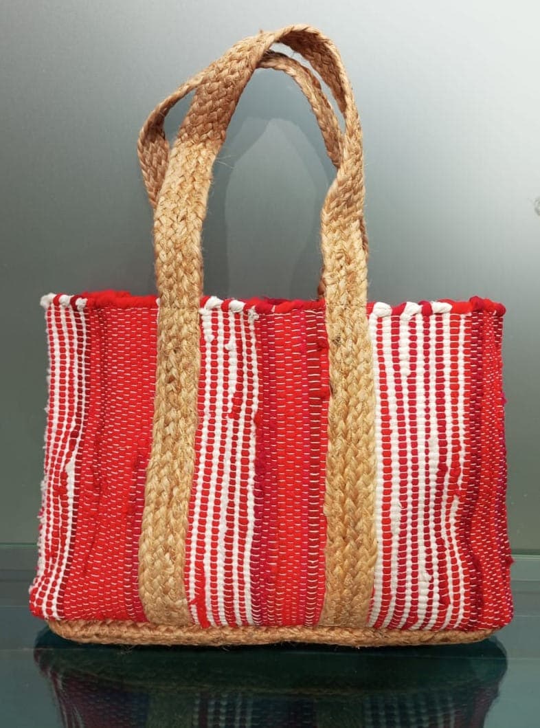 Red Chindi Beach Bag