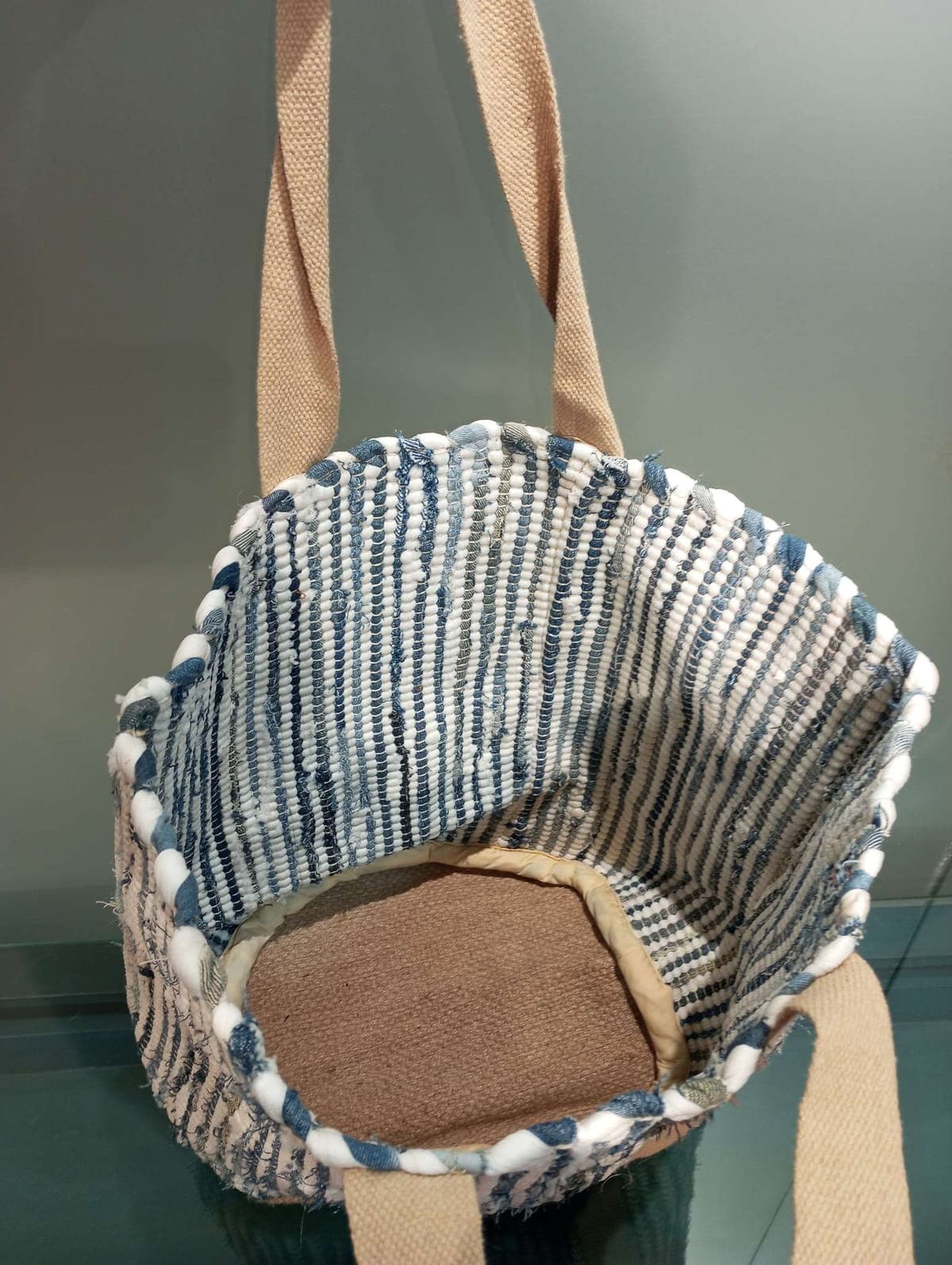 White Denim Chindi Beach Bag