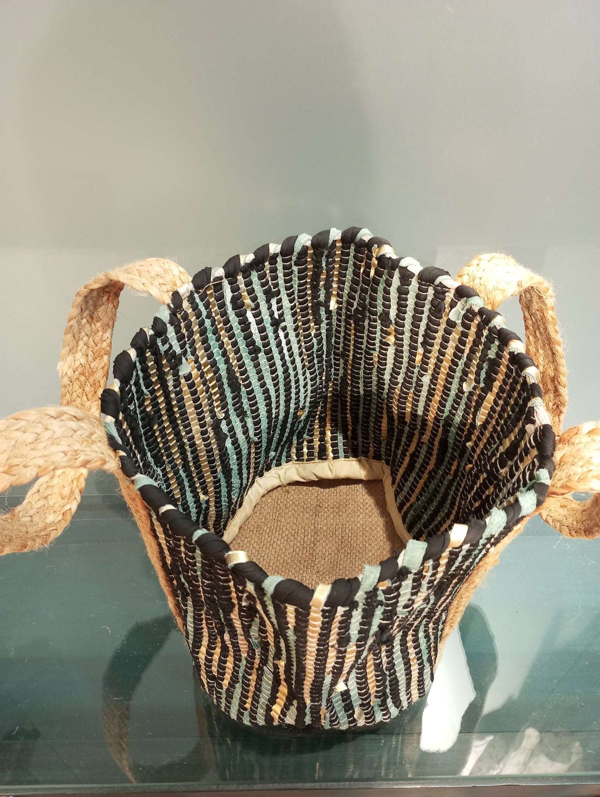 Black Kai Gold Beach Bag