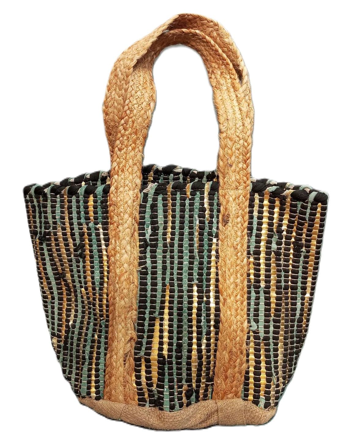 Black Kai Gold Beach Bag
