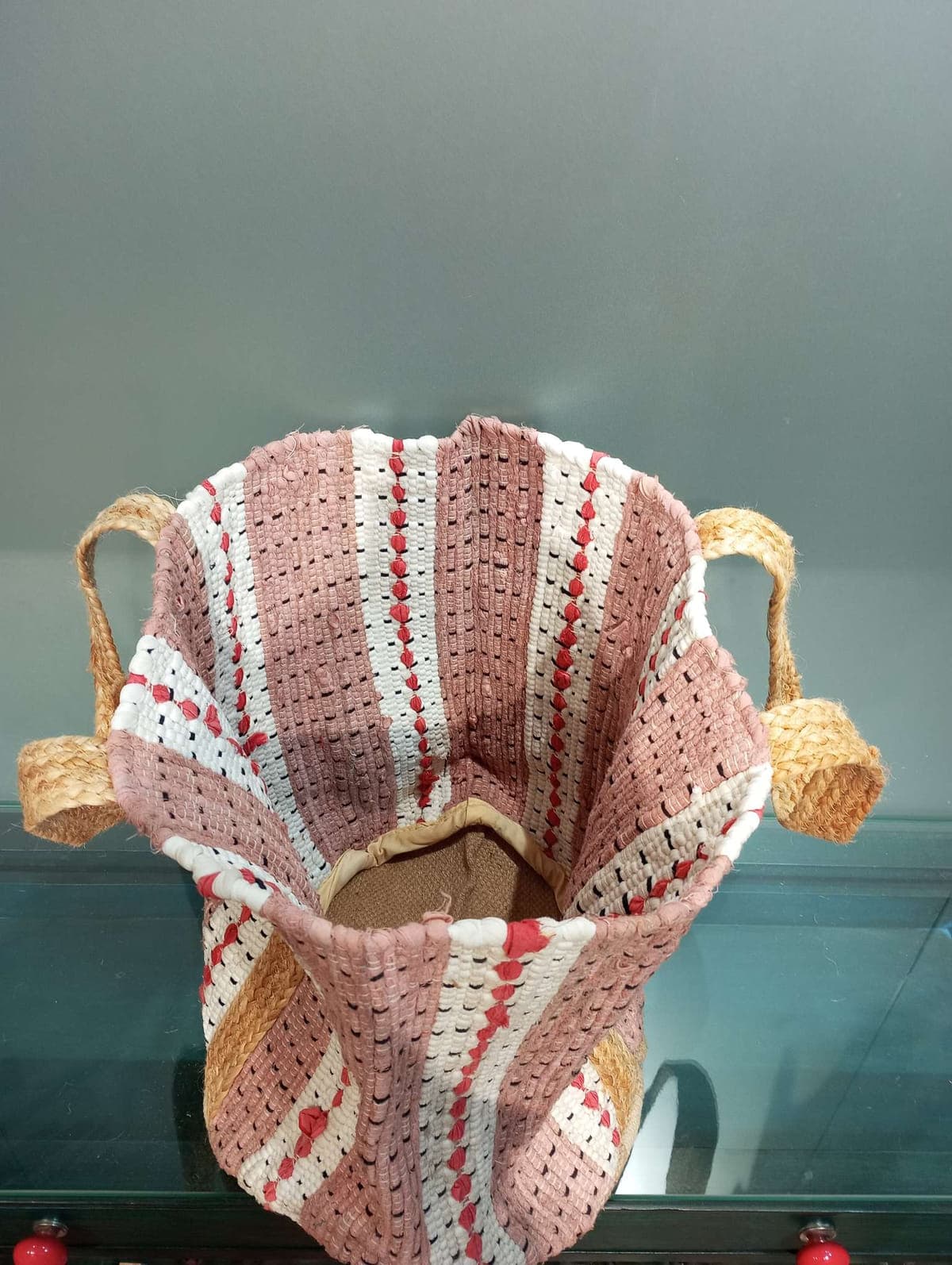 Pastel White Cotton Beach Bag