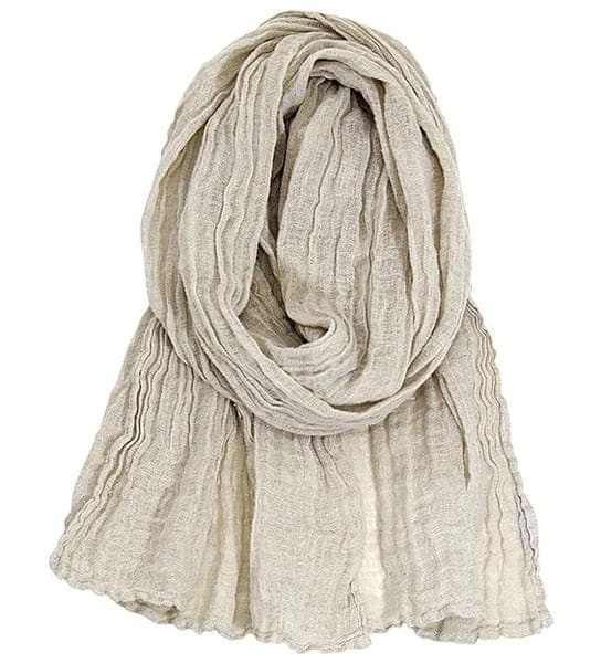 LINEN SCARVES 2 SIZES AND SEVERAL COLORS