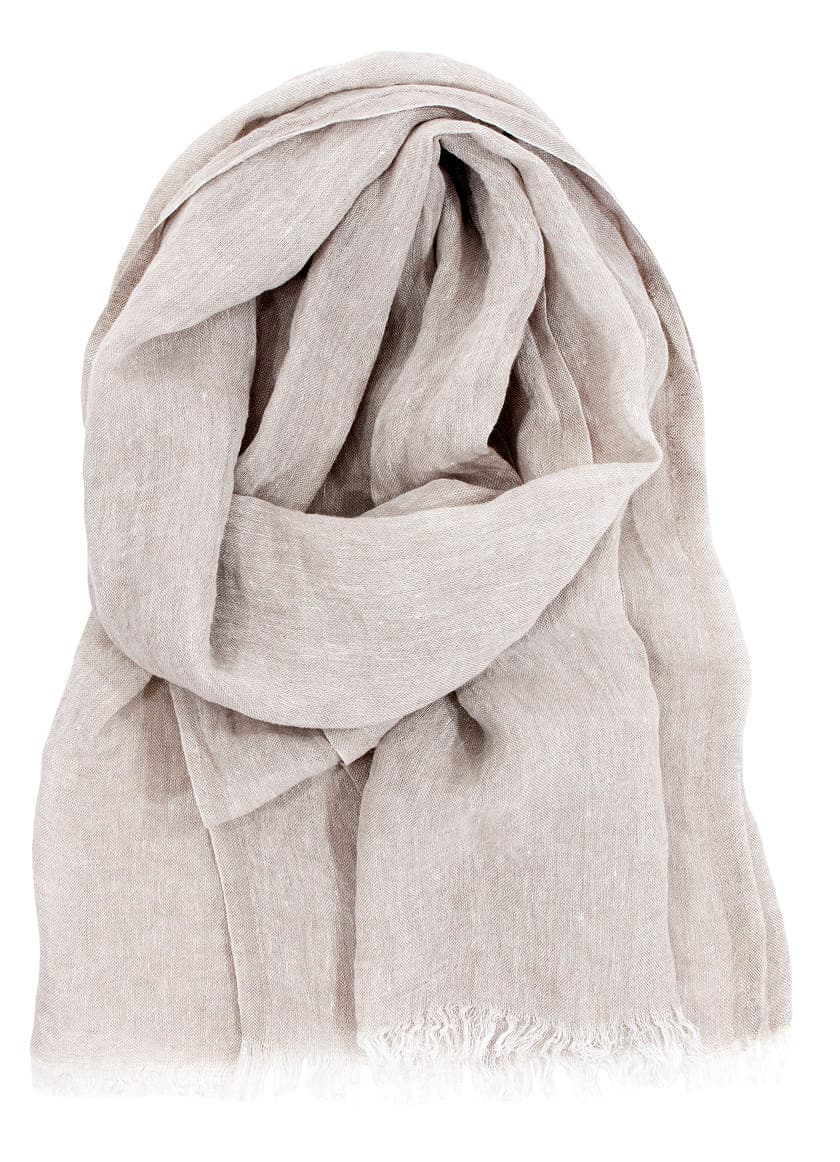 LUXURIOUS LINEN SCARF 2 SIZES AND SEVERAL COLOR.