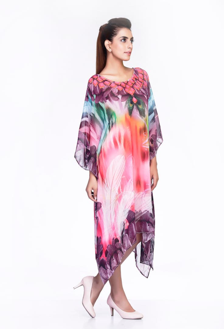 PINK COLOR KNEE LENGTH CAFTAN