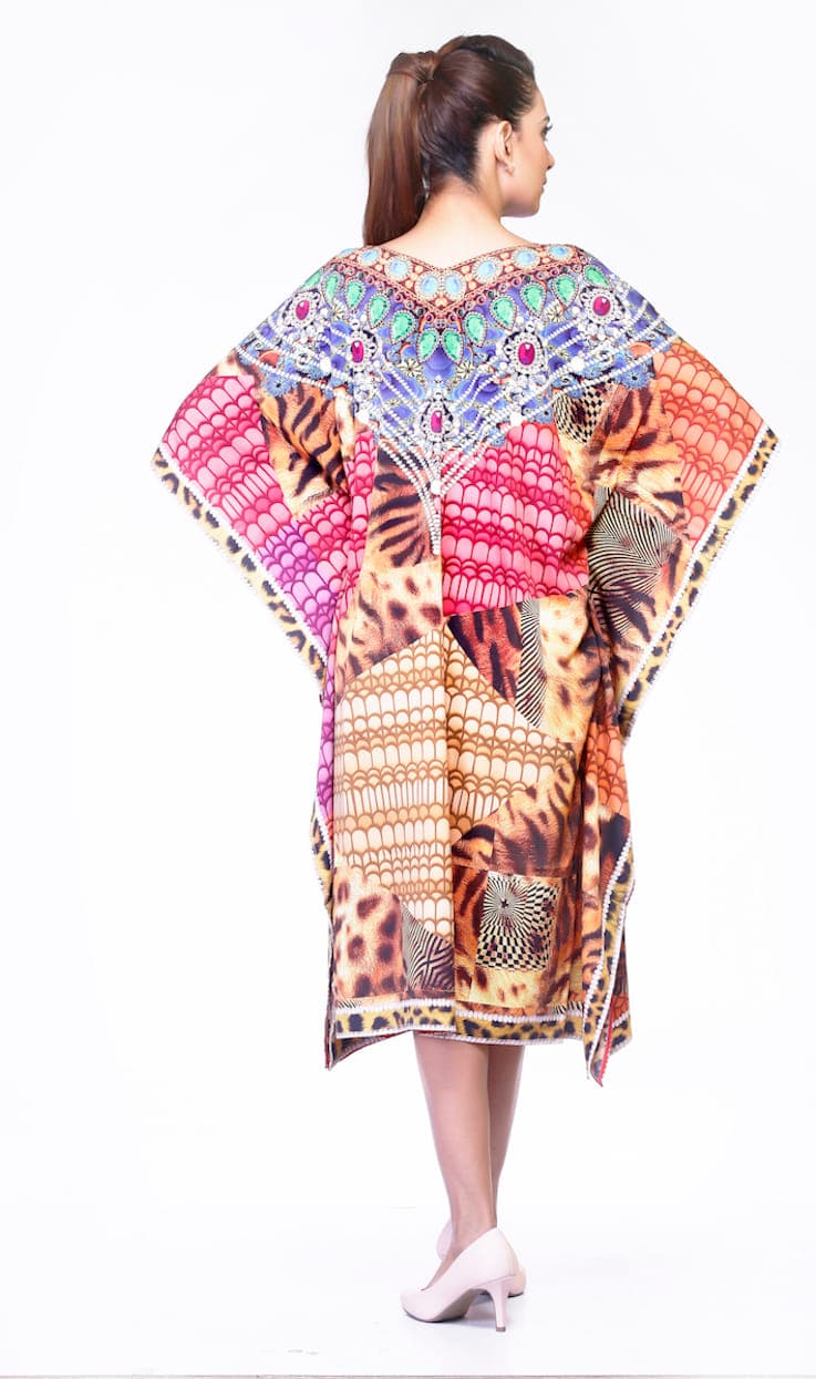 KNEE LENGTH DIGITAL PRINTE CAFTAN