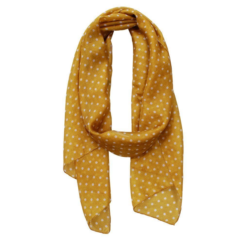 Spot Hand Printed Pure Silk Scarf