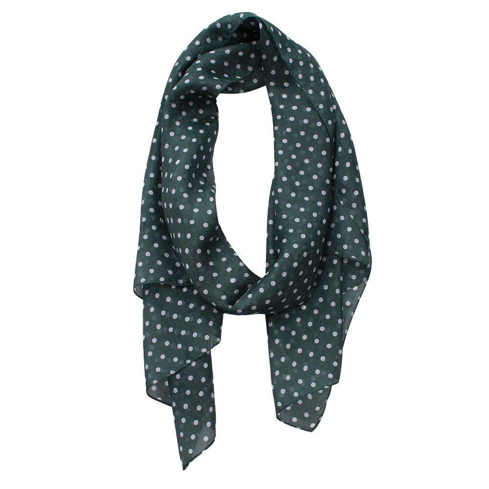 Spot Hand Printed Pure Silk Scarf