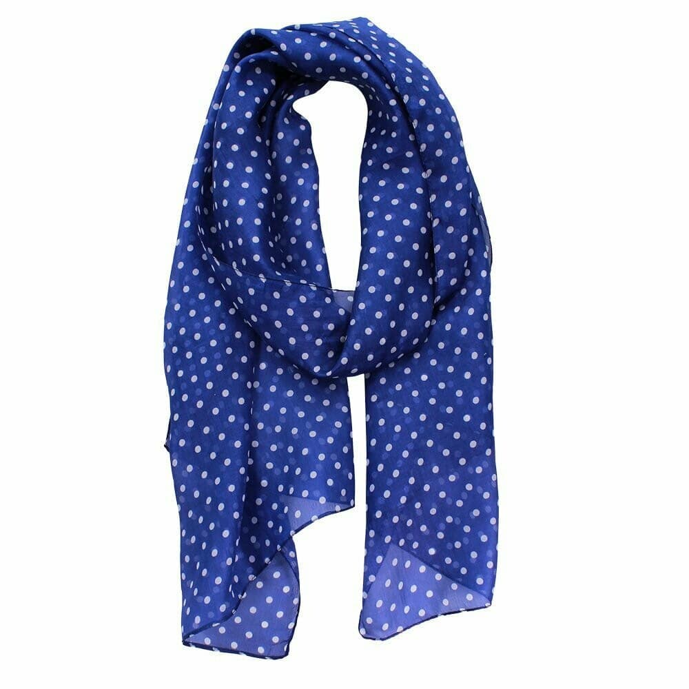Spot Hand Printed Pure Silk Scarf