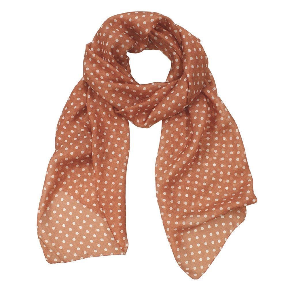 Spot Hand Printed Pure Silk Scarf