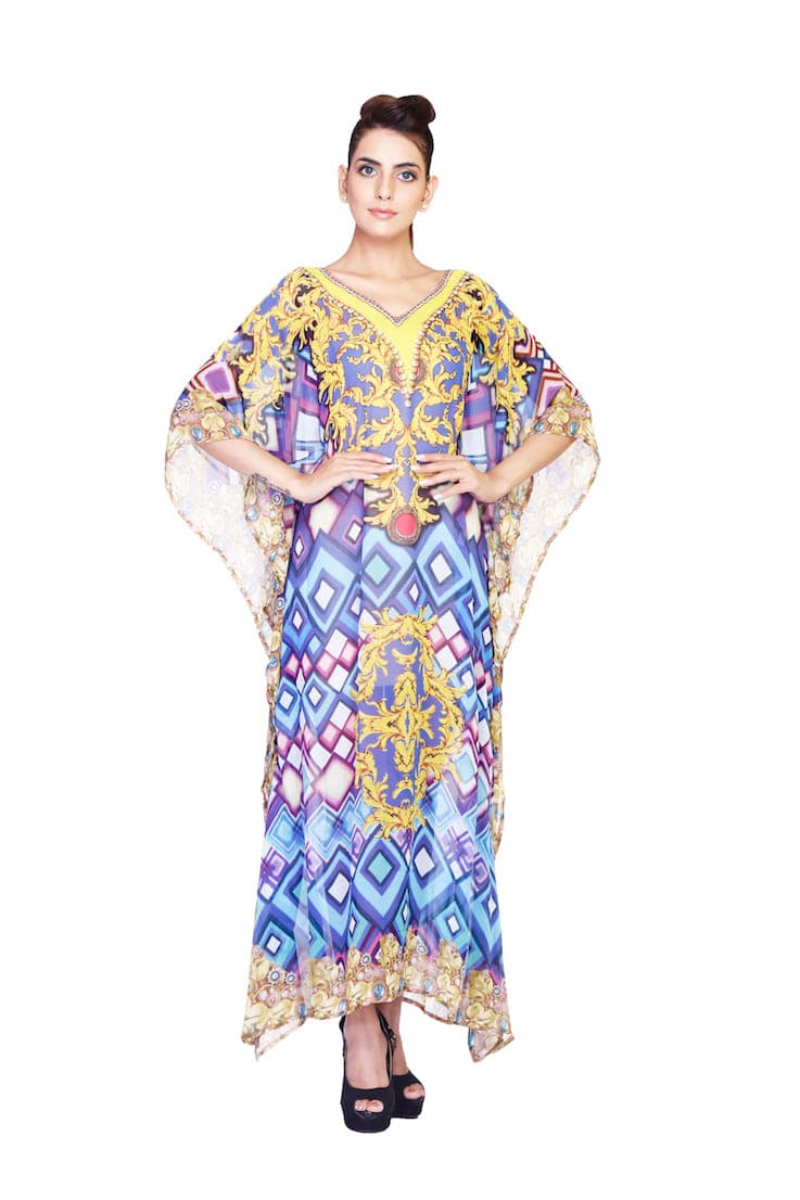 LONG LENGTH CAFTAN WITH FANCY DETAILING