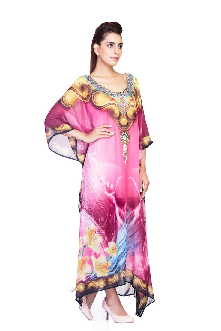 LONG LENGTH WITH FANCY LOOK PRINTING CAFTAN