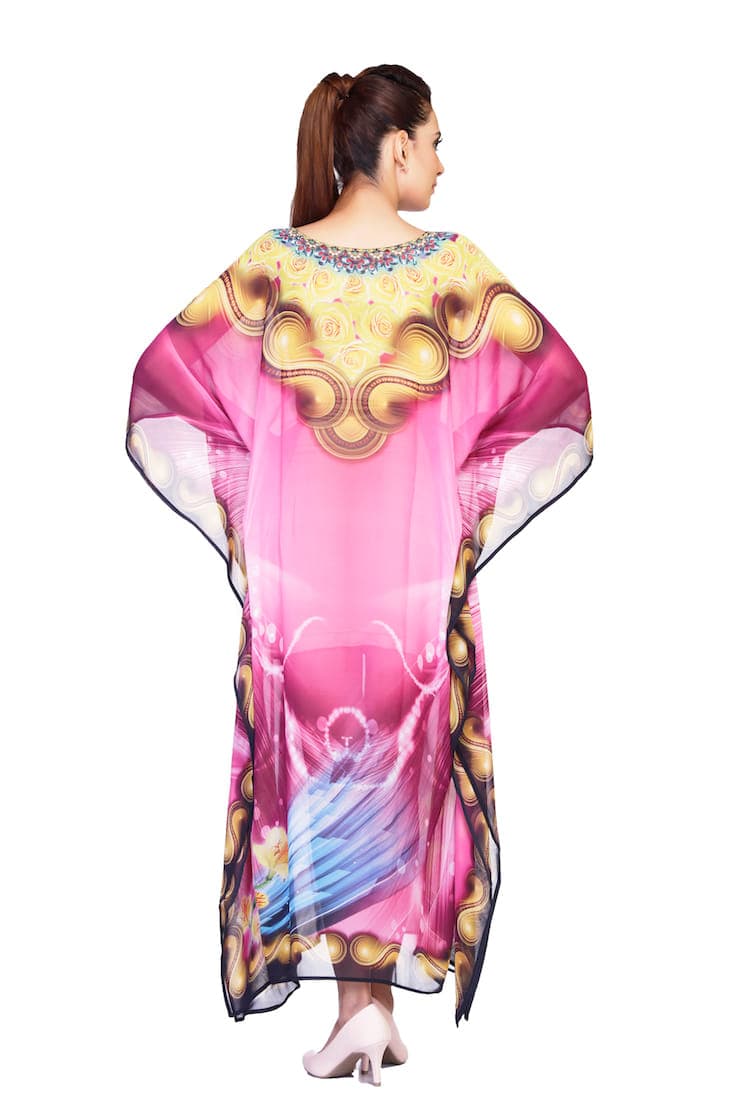 LONG LENGTH WITH FANCY LOOK PRINTING CAFTAN