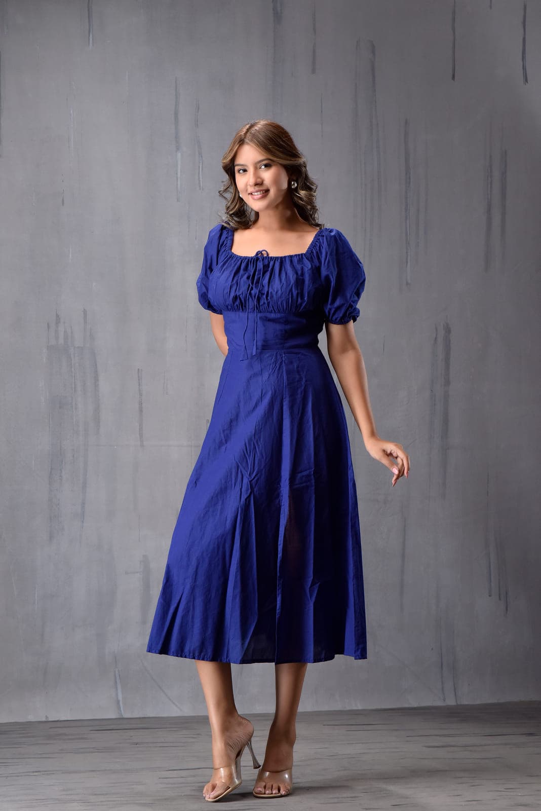 Front Gatther Dress