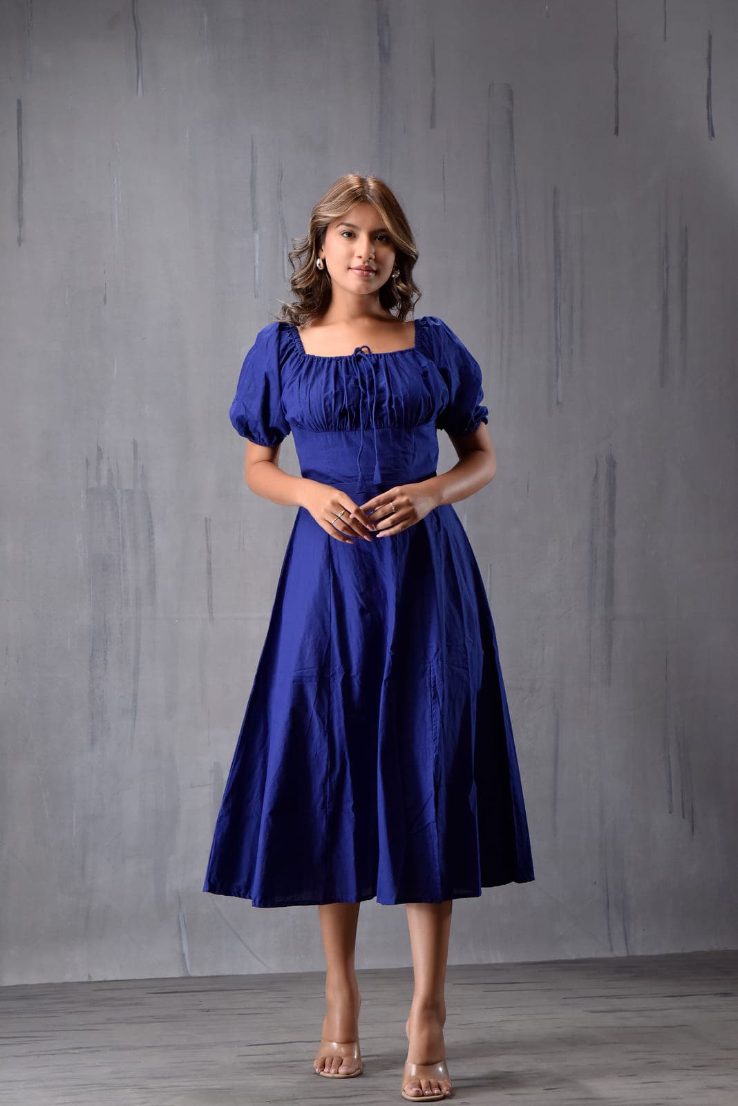 Front Gatther Dress