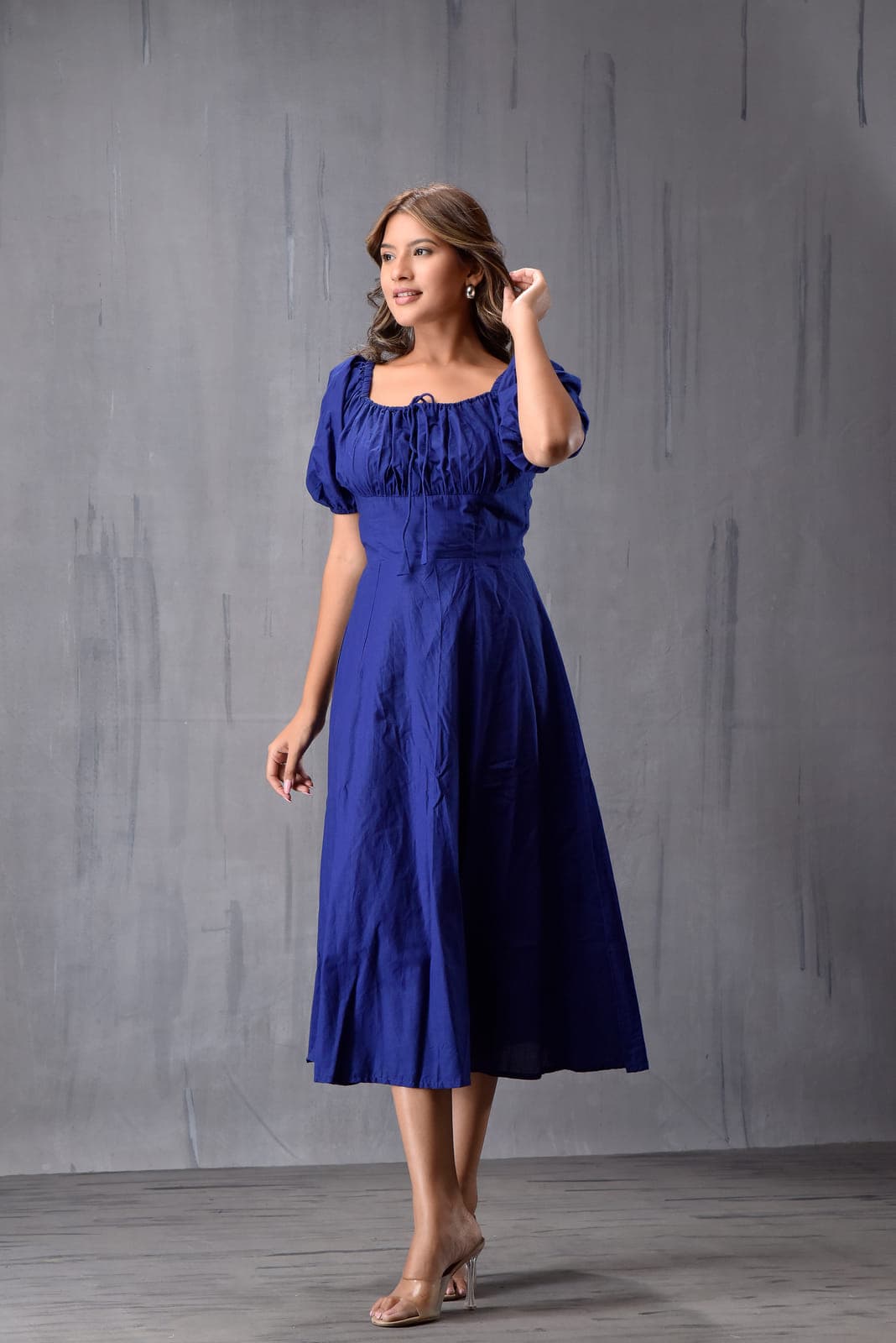 Front Gatther Dress