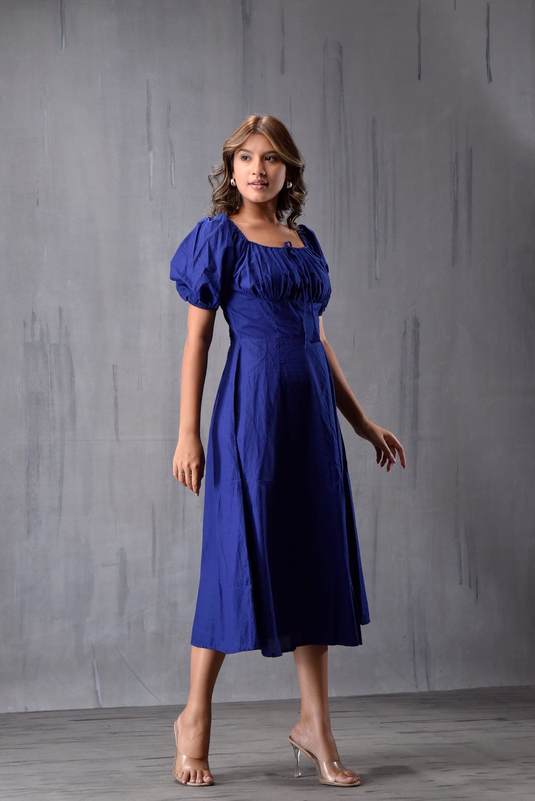 Front Gatther Dress