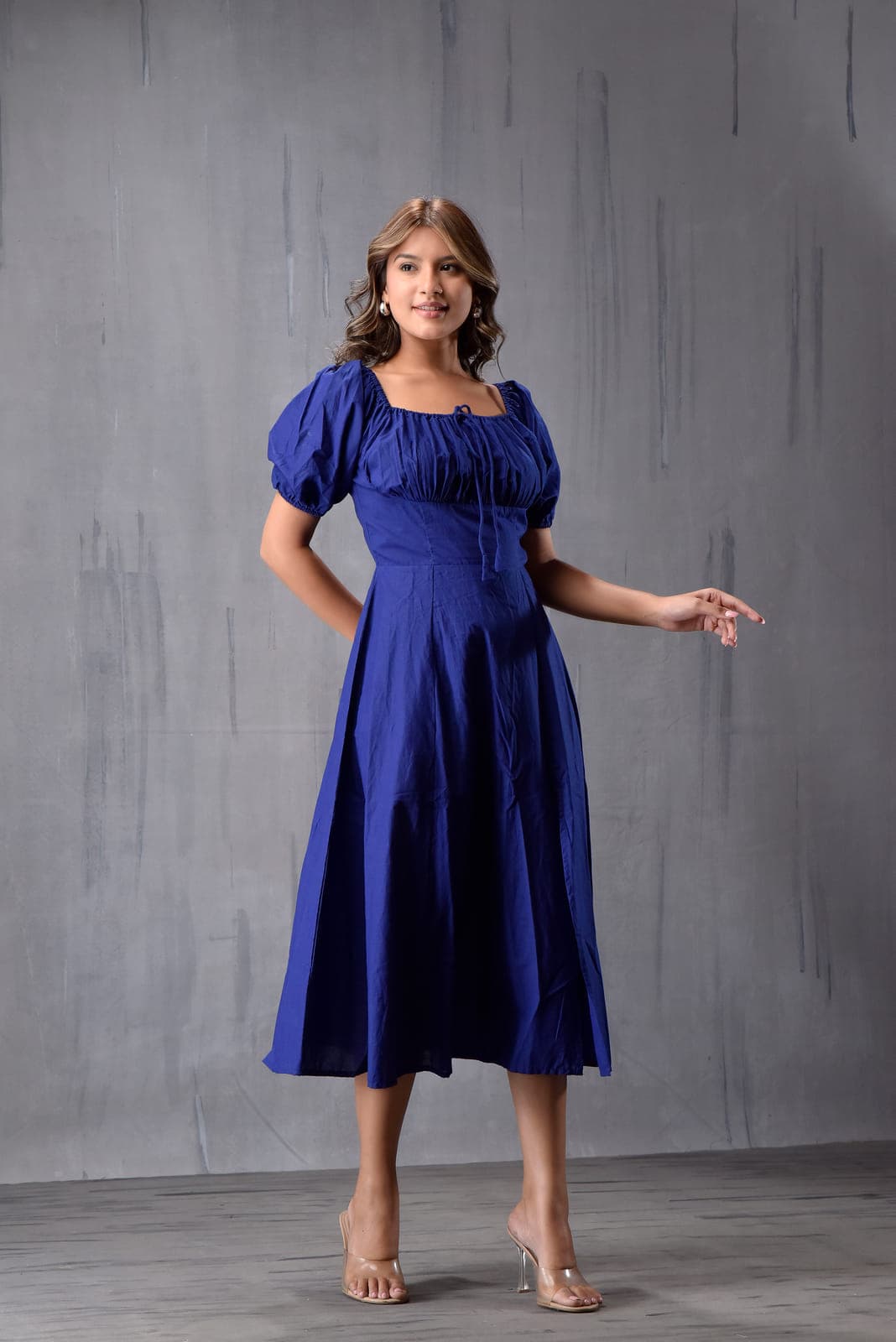 Front Gatther Dress