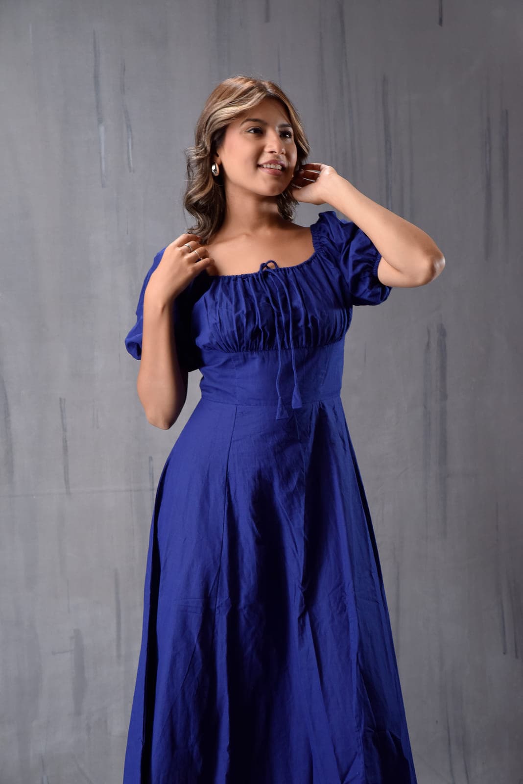 Front Gatther Dress