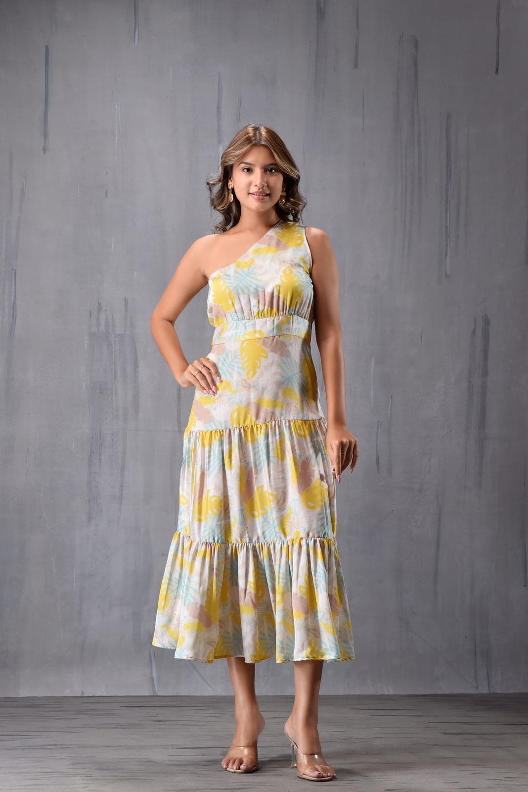 One Shoulder Tier Dress
