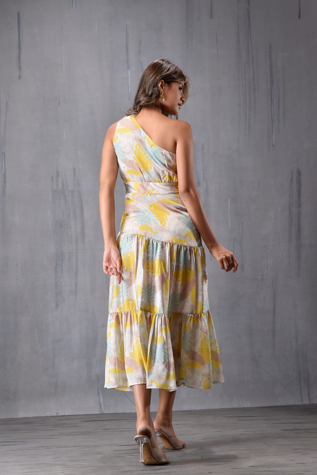 One Shoulder Tier Dress