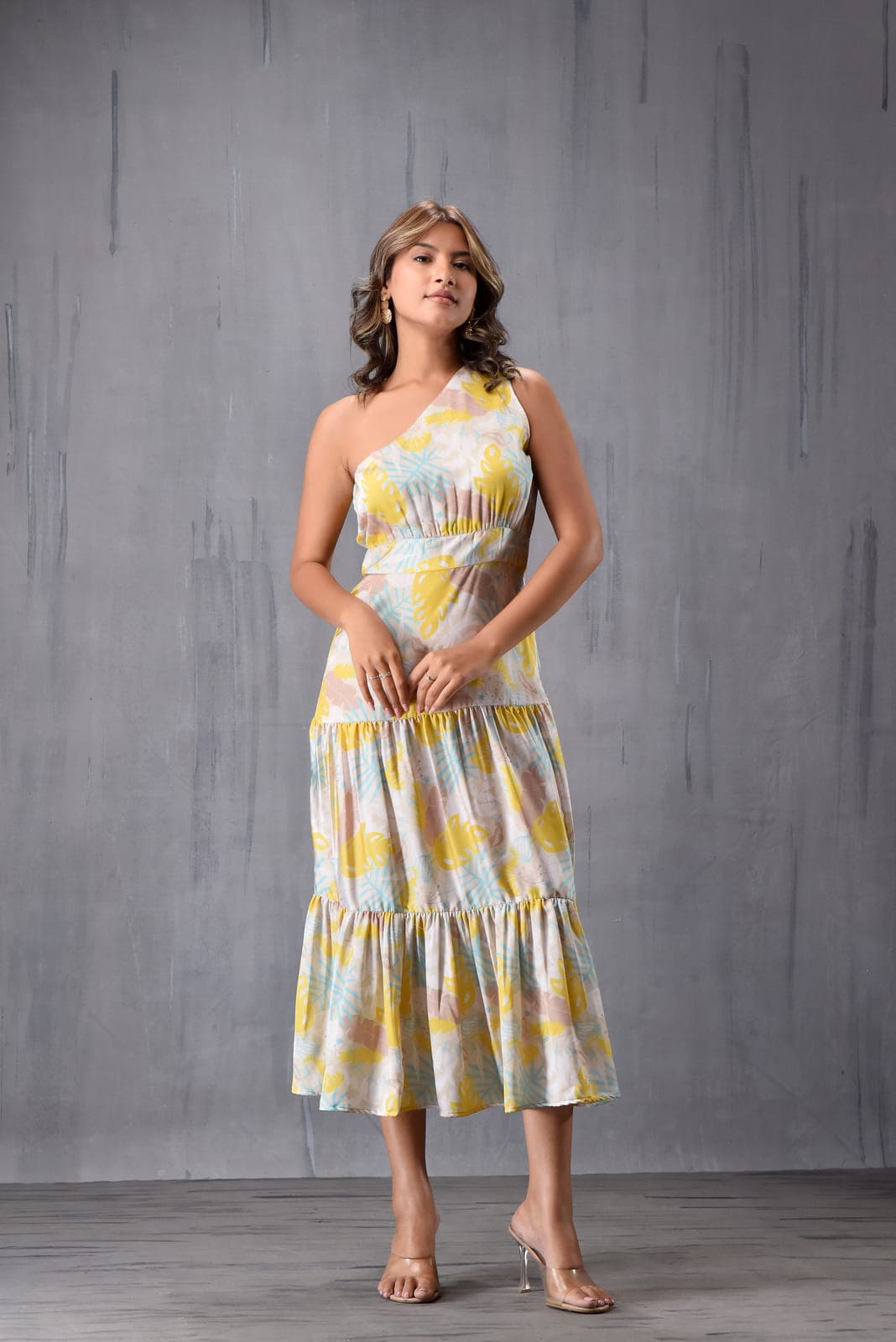 One Shoulder Tier Dress