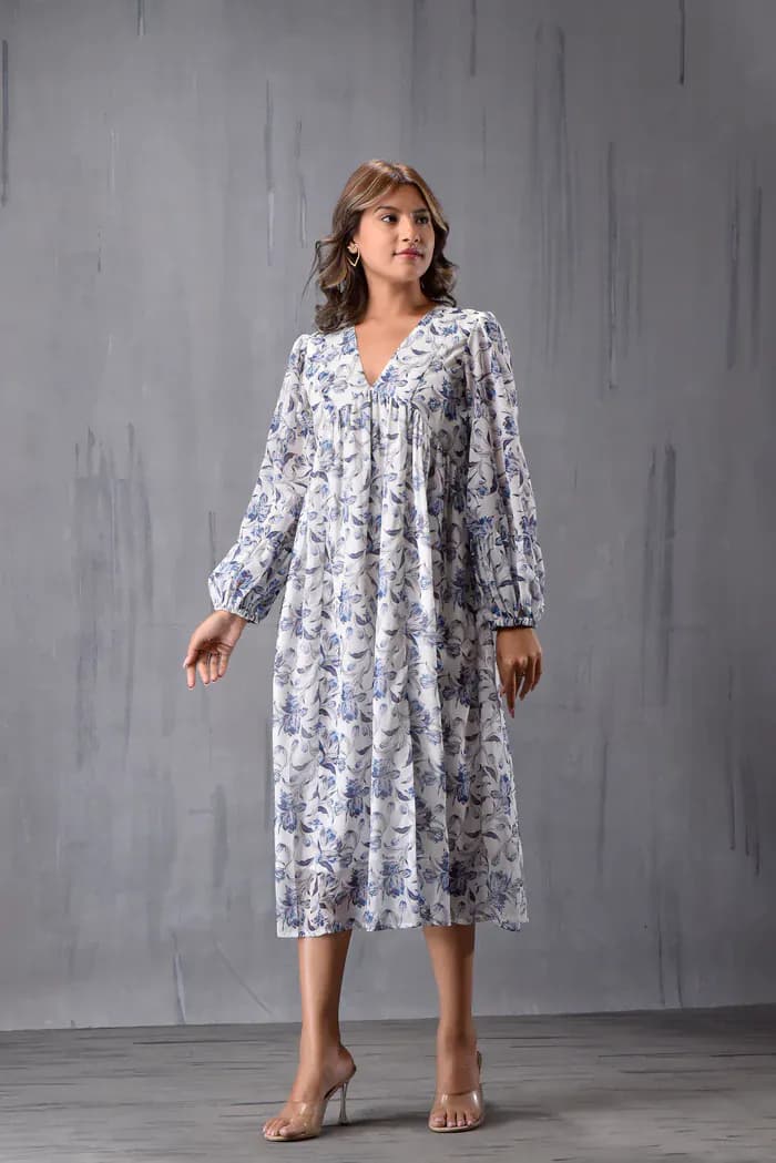 Baloon Sleeve Dress