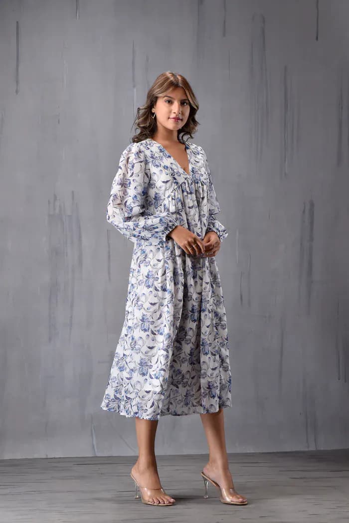Baloon Sleeve Dress