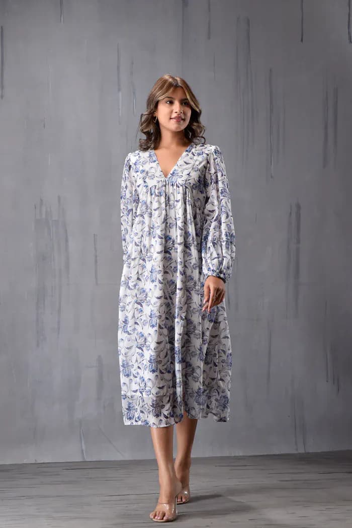 Baloon Sleeve Dress