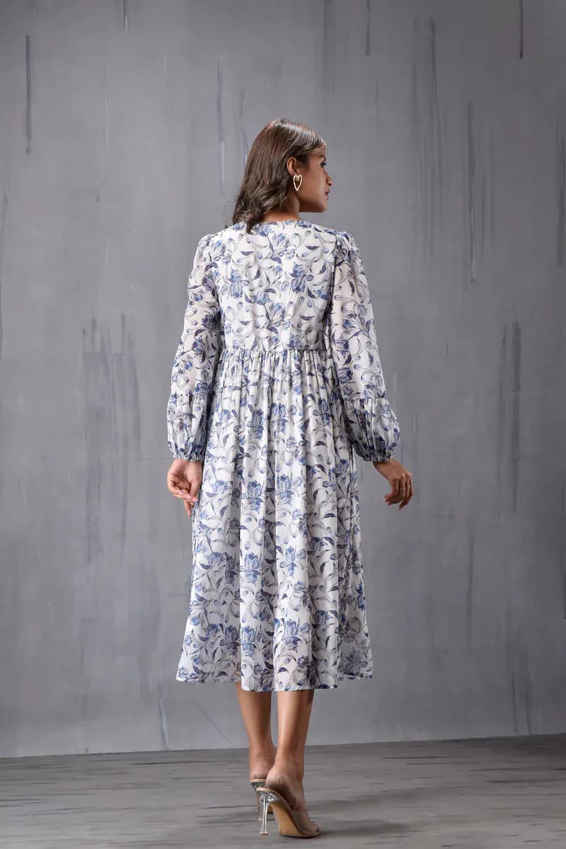 Baloon Sleeve Dress