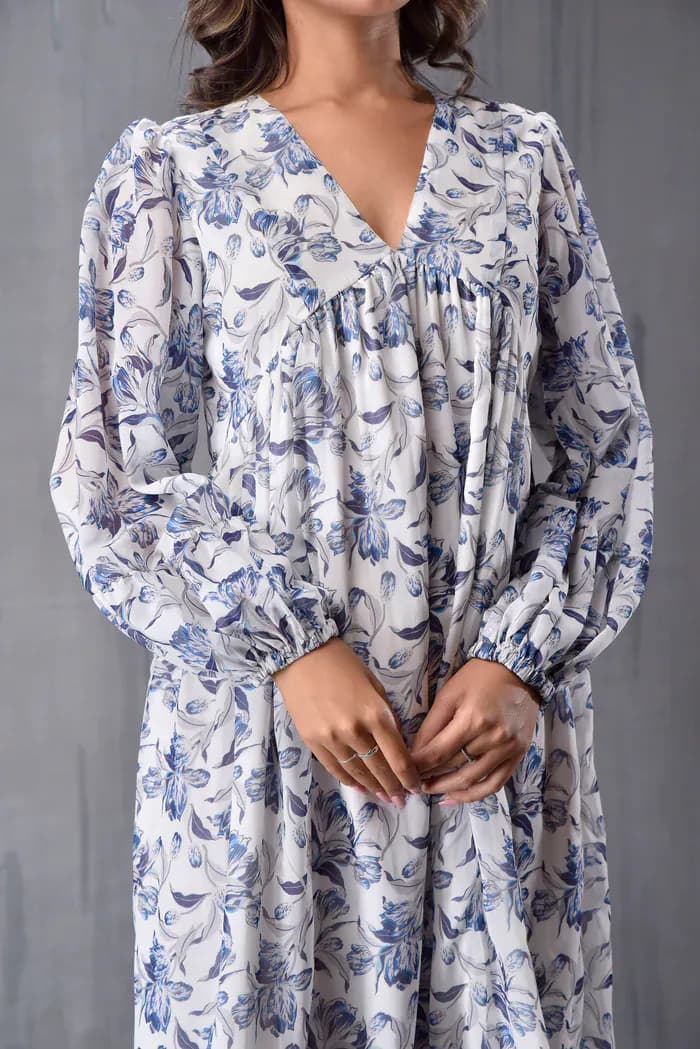 Baloon Sleeve Dress