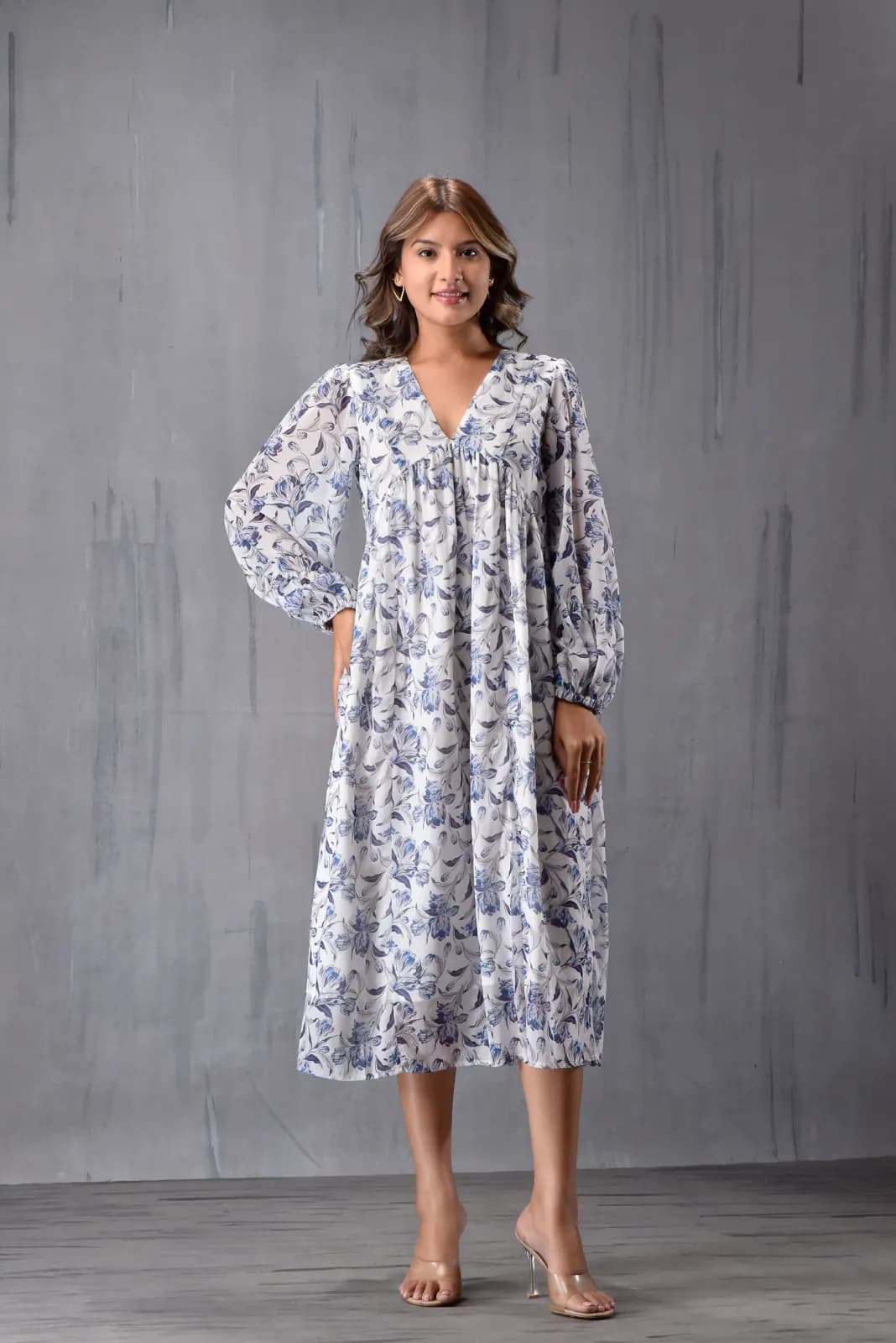 Baloon Sleeve Dress