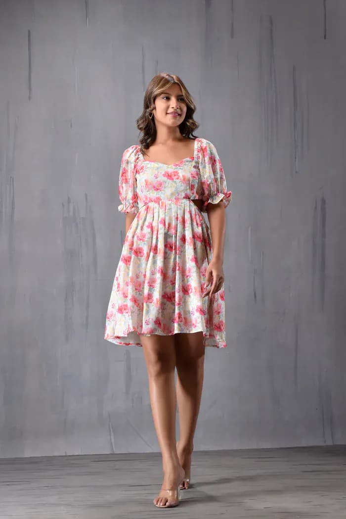 Waist & Back Cut Out Dress