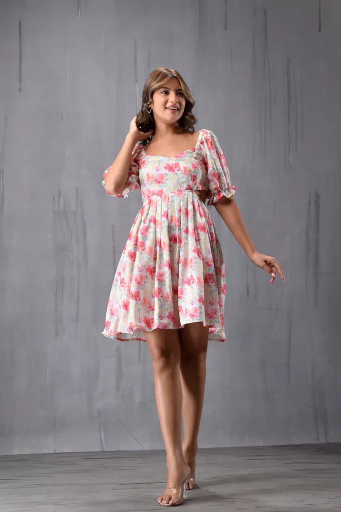 Waist & Back Cut Out Dress