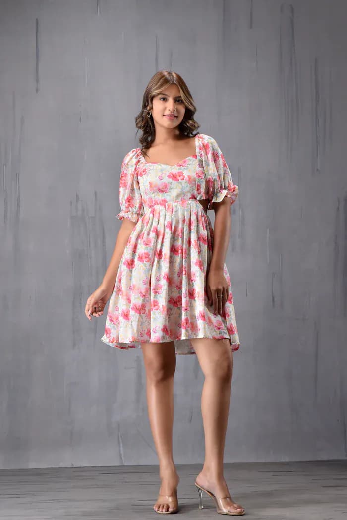 Waist & Back Cut Out Dress