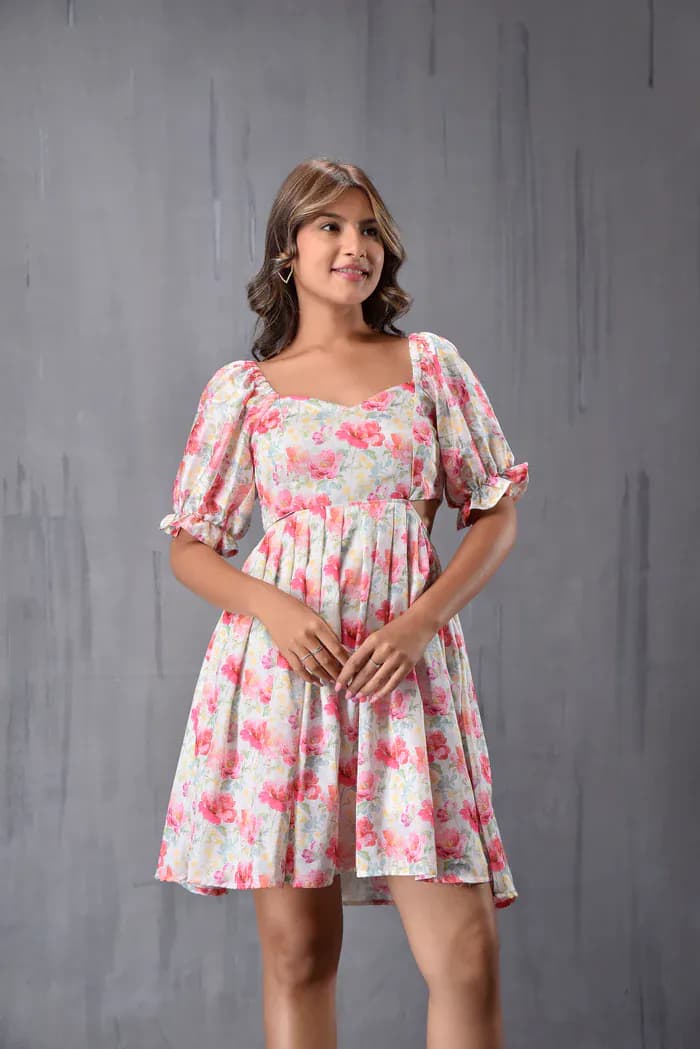 Waist & Back Cut Out Dress