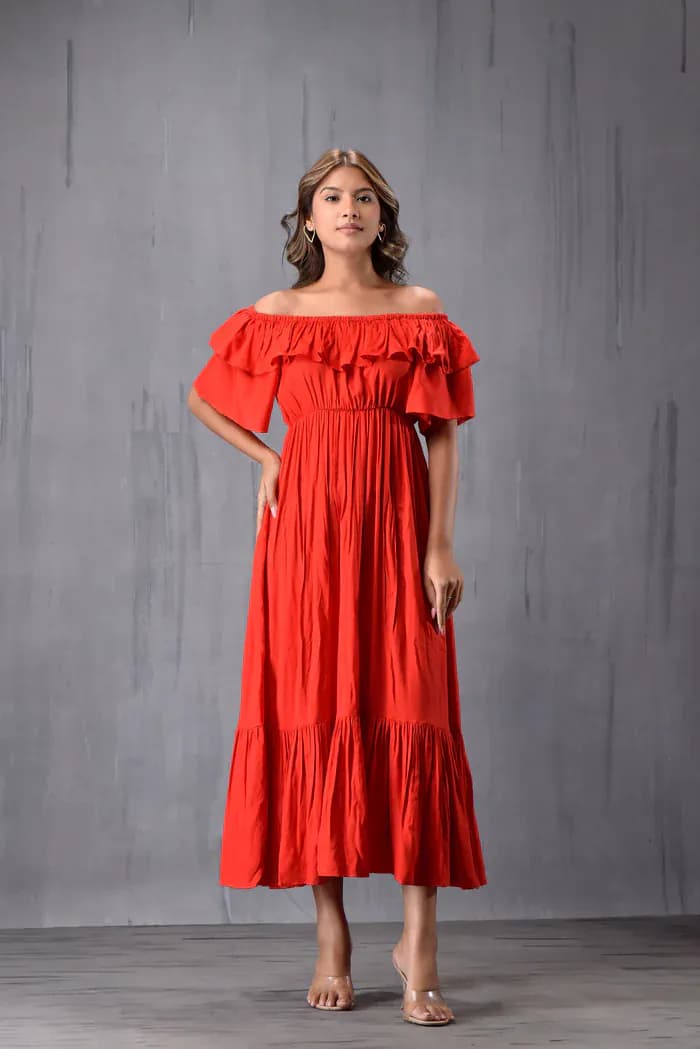 Maxi Dress Red
