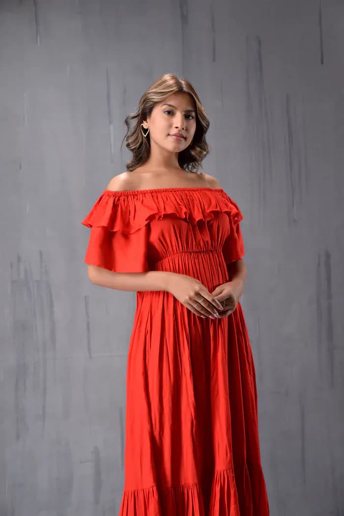 Maxi Dress Red