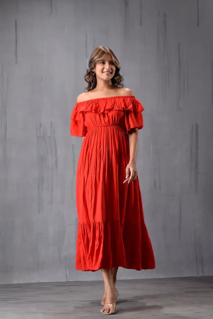 Maxi Dress Red