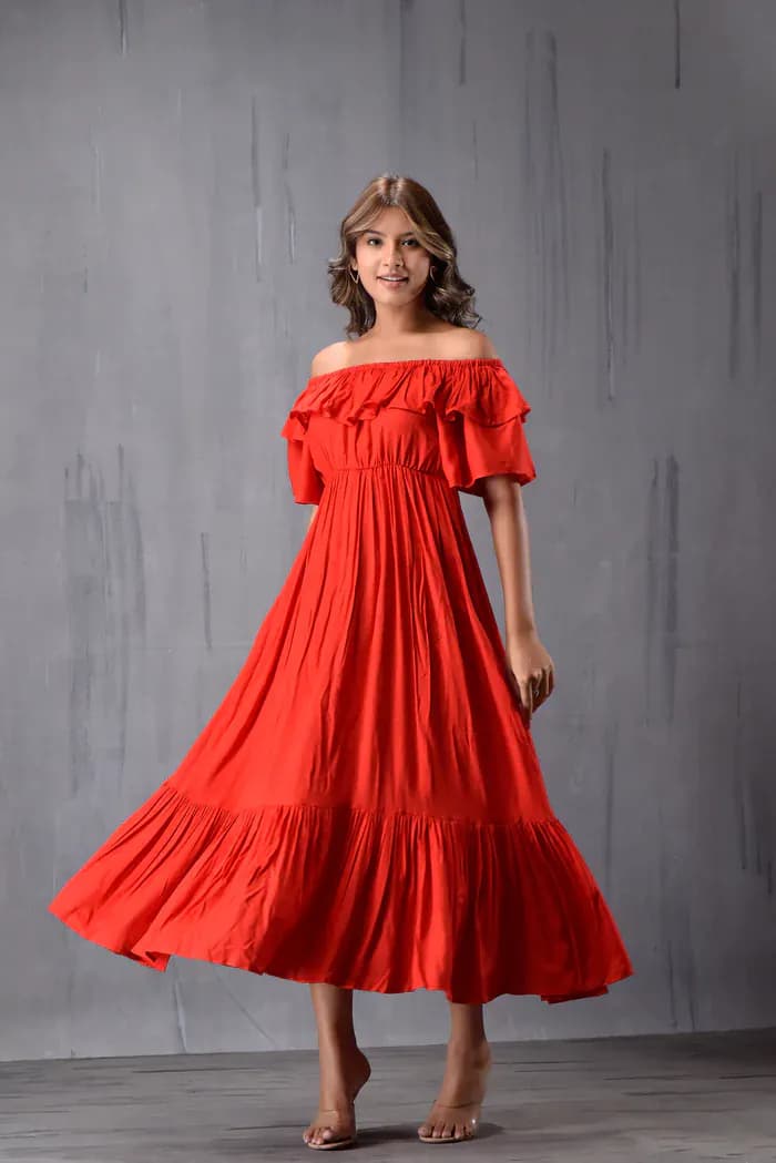 Maxi Dress Red