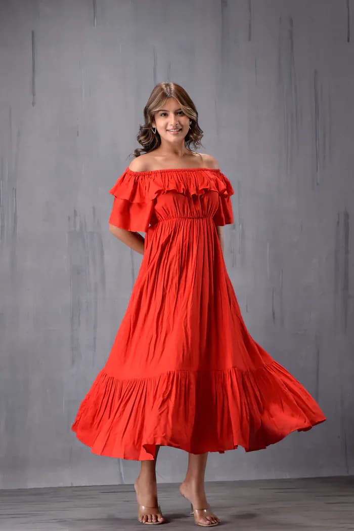 Maxi Dress Red
