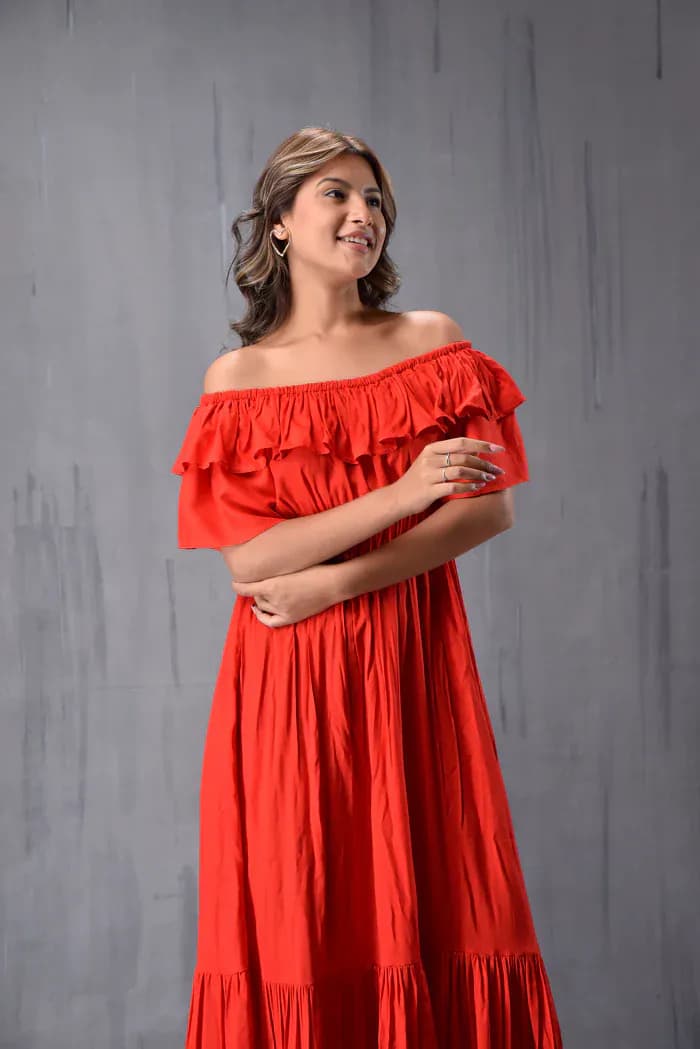 Maxi Dress Red