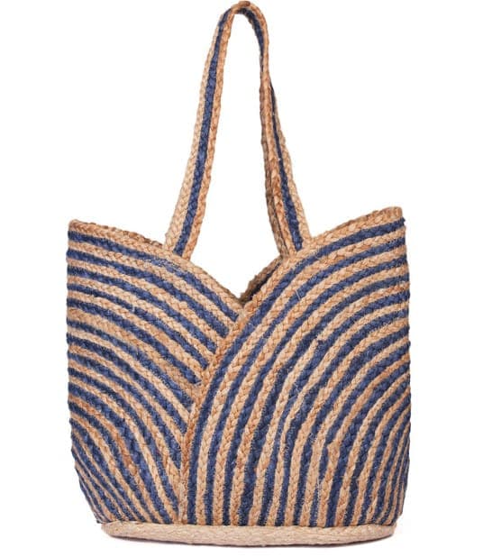 Trendy Cotton Jute Beach Bag