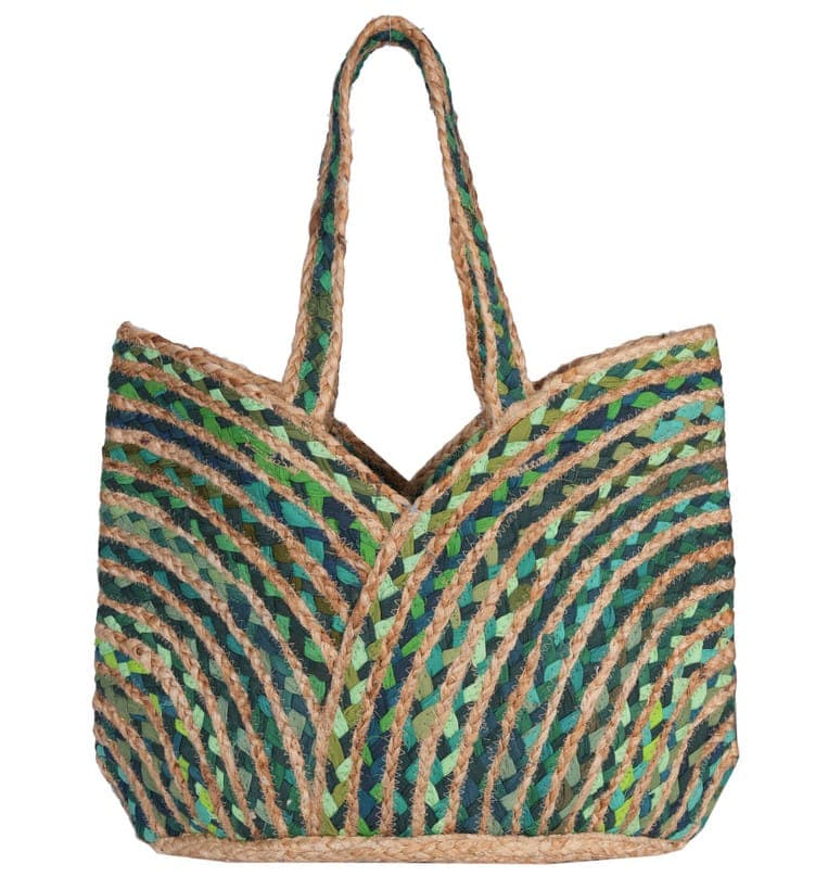 Trendy Cotton Jute Beach Bag