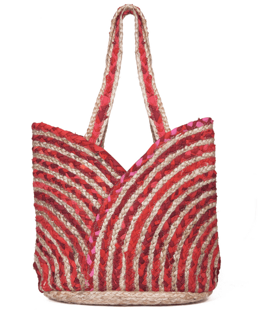 Trendy Cotton Jute Beach Bag
