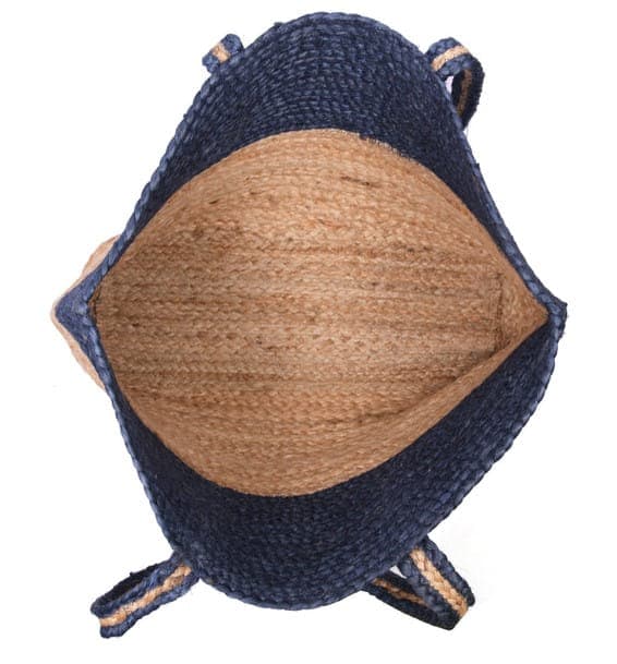 Top Colored Jute Beach Bag