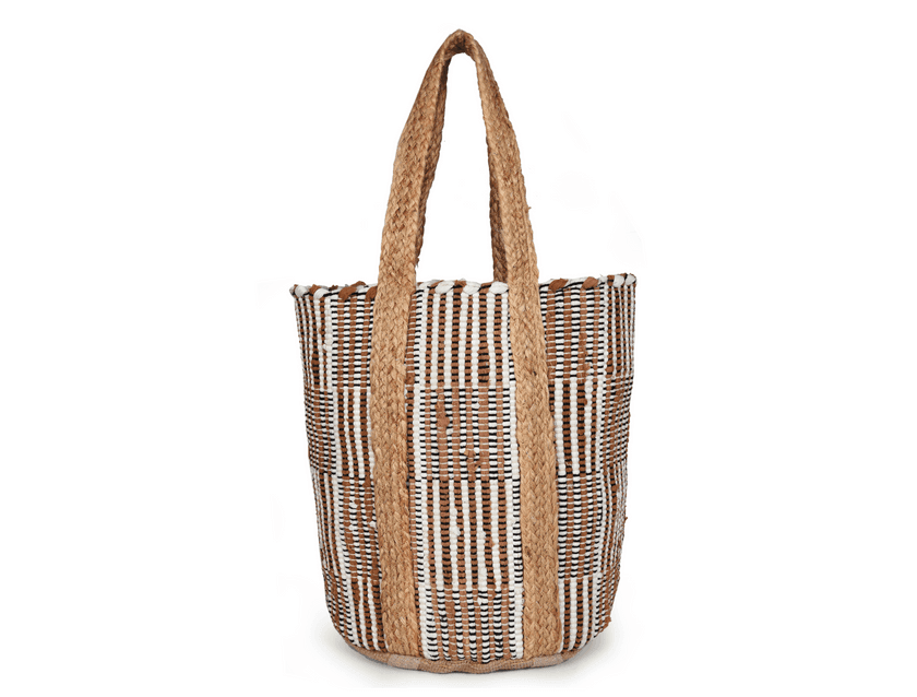 Wild weave cotton jute bag