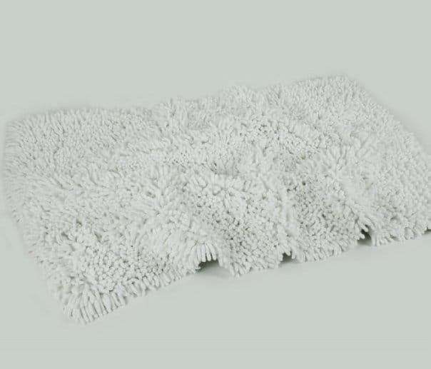 White Chenille Bath Mat 