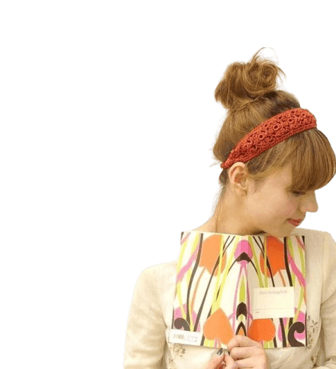 Crochet Daisies Elastic Headband Handmade