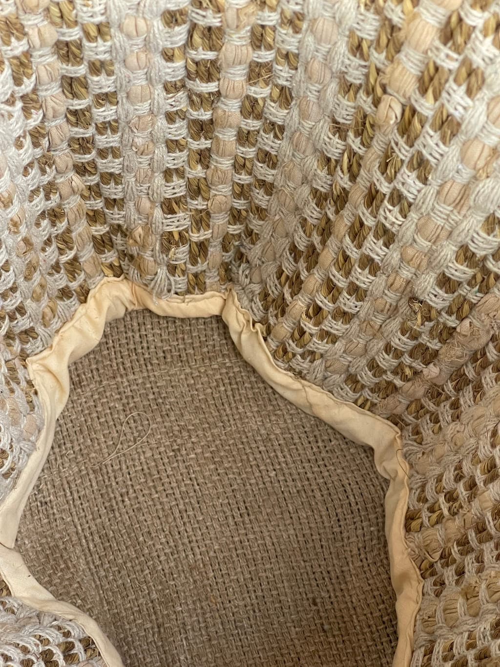 Cotton and Jute Reusable Hand Bag 