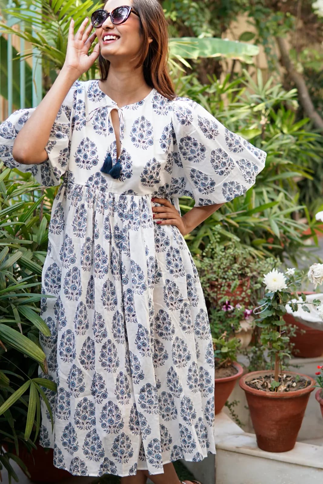 Floaty, floral summer maxi dress